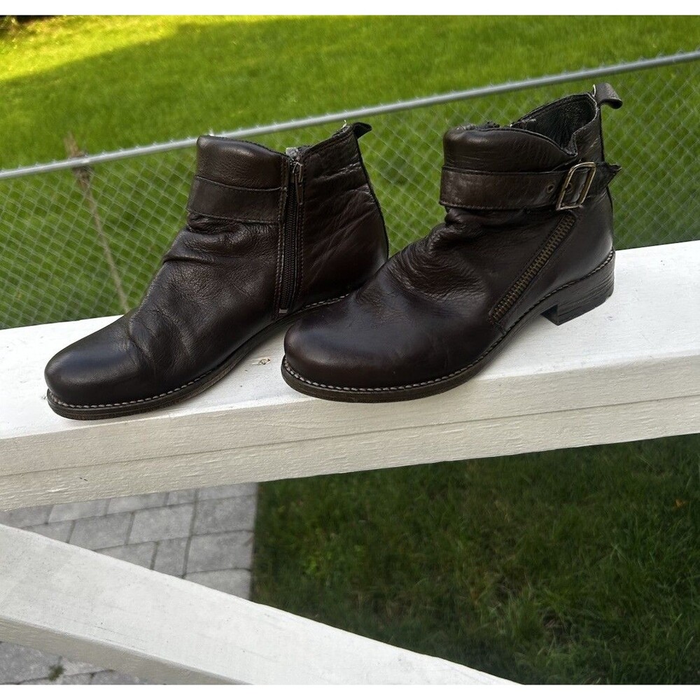 Eric Michael Tucson Women’s US 7.5-8 EU 38 Brown Leather Ankle Boots